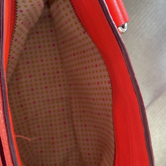 Kate Spade Orange Leather Tote Bag - Picture 9 of 9